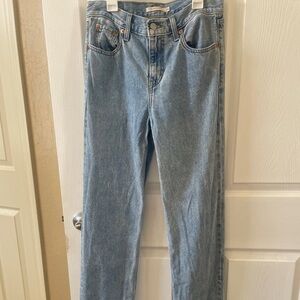 Levi’s low pro straight jeans, size 26,